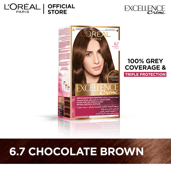L'oreal paris excellence creme 6.7 chocolate brown hair color
