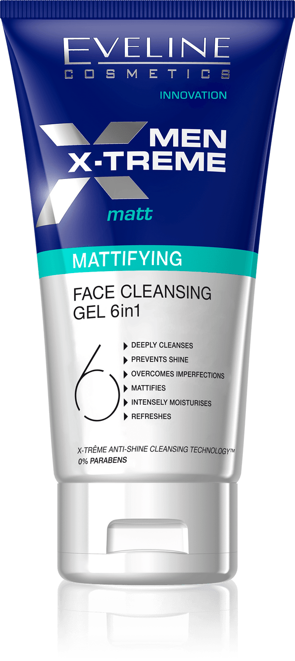 Men X-treme Matt-Mattifying Face Cleansing Gel 6in1