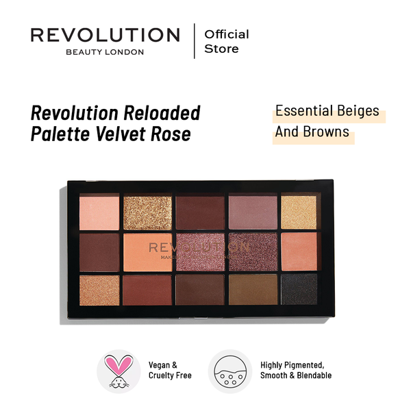 Makeup revolution re-loaded palette velvet rose