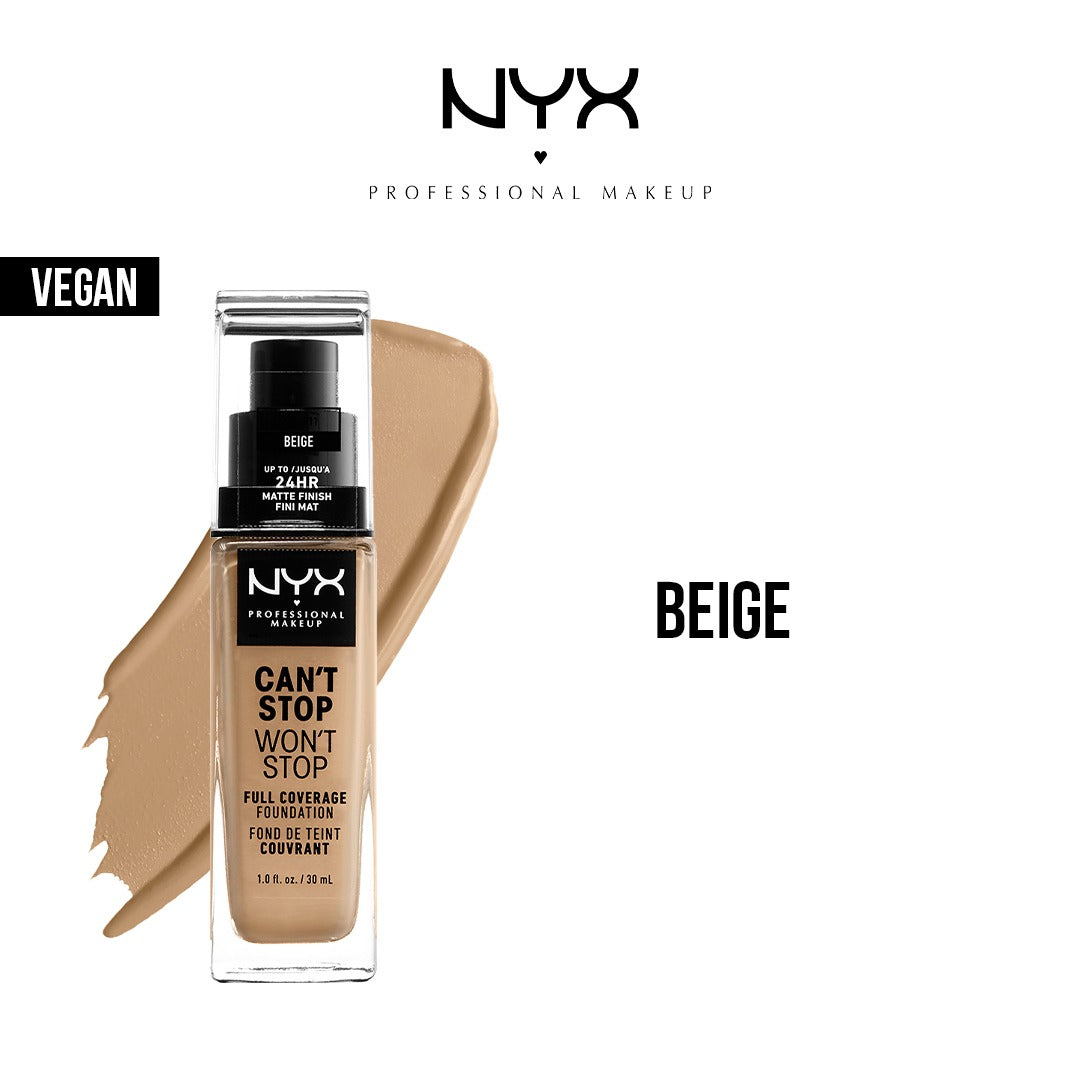 Nyx Cant Stop Wont Stop 24Hr Full Coverage Foundation