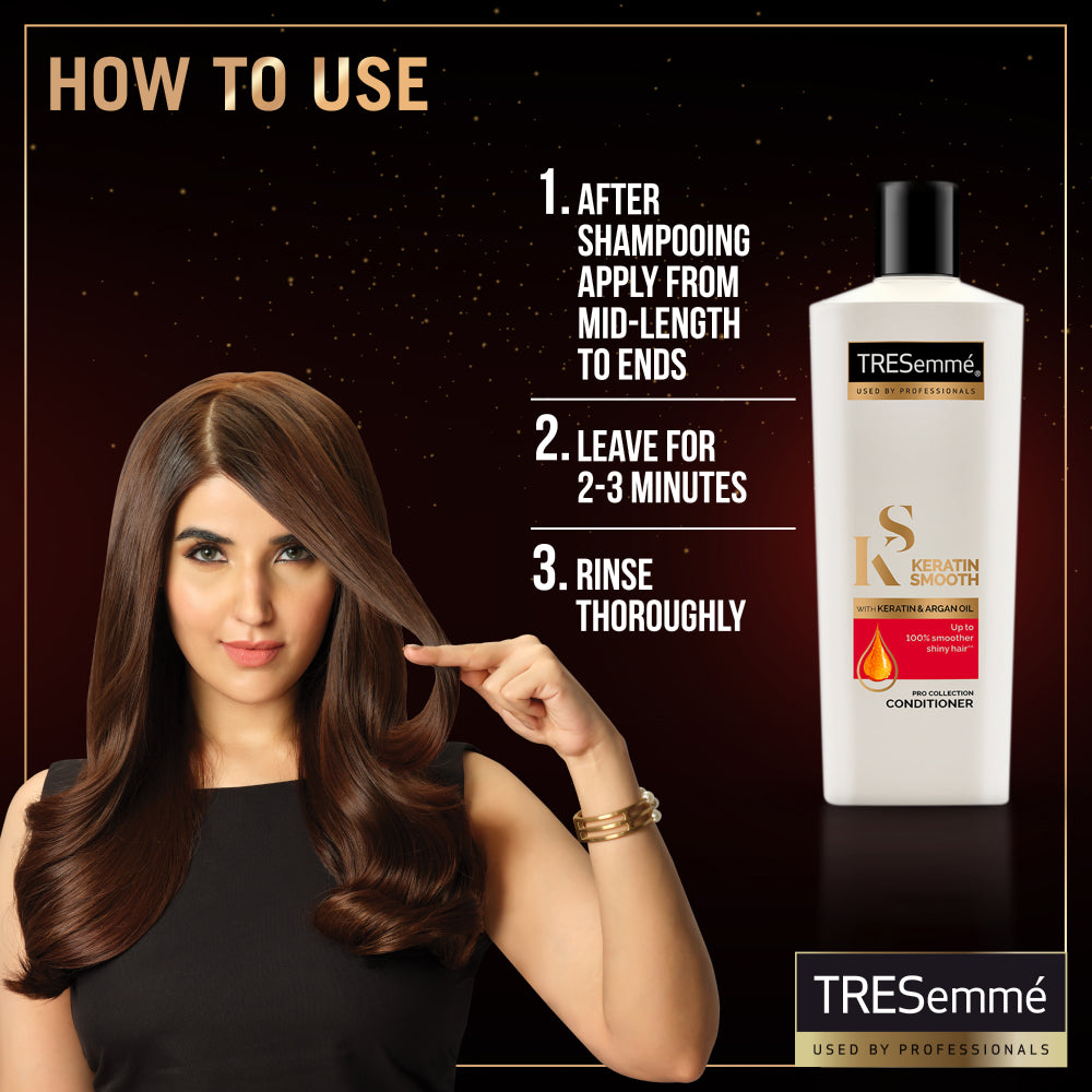Tresemme Conditioner Keratin Smooth & Straight 160Ml