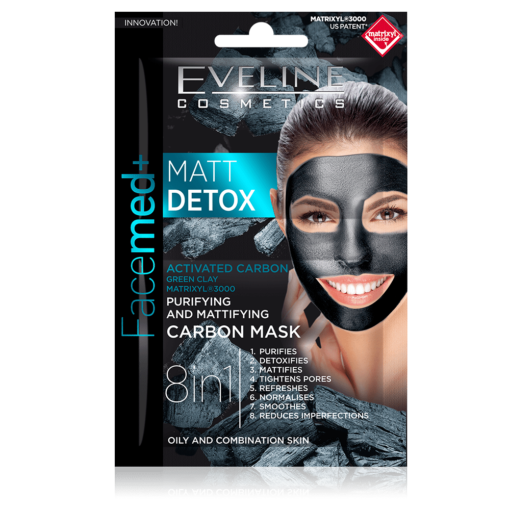 Matt Detox - Purifying & Mattifying Carbon Mask - 2x5ml