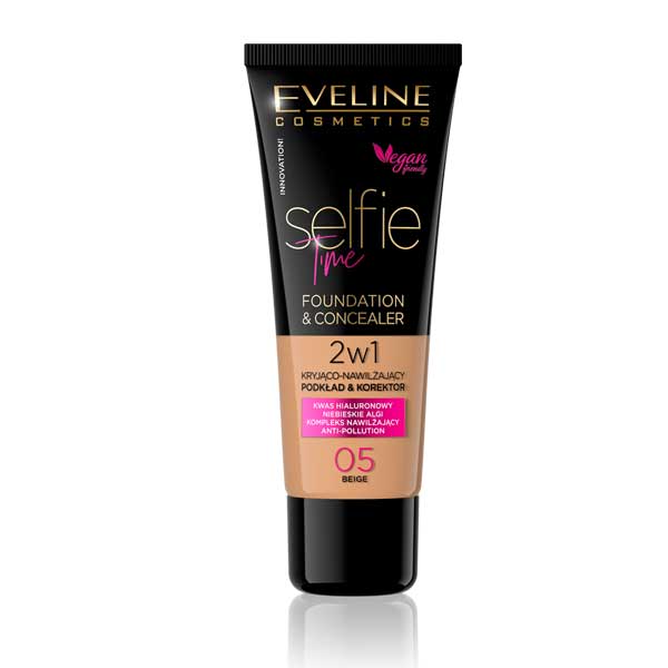 SELFIE TIME FOUNDATION & CONCEALER 05 BEIGE 30ML